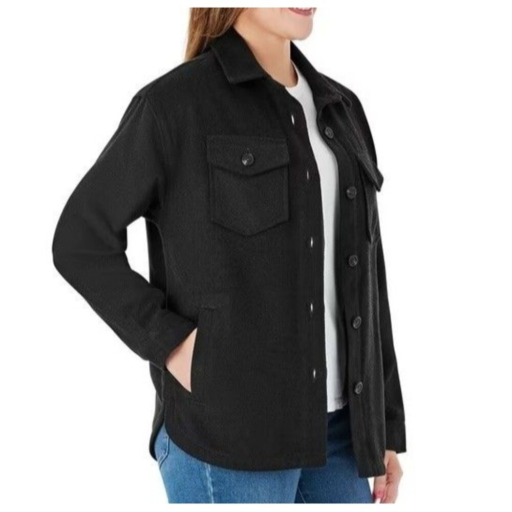 Member's Mark Women's Shacket Size M Black NWT